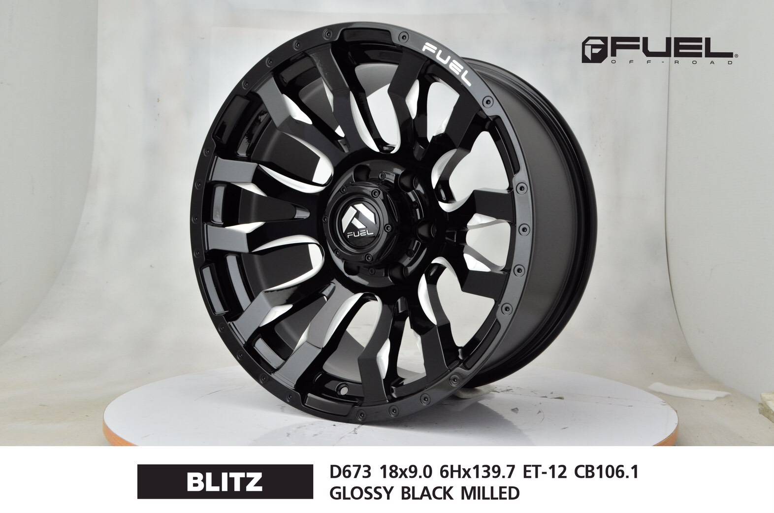 ล้อแม็ก USA. แท้ FUEL BLITZ D673 18x9 6x139.7 ET-12 ราคาพิเศษ
