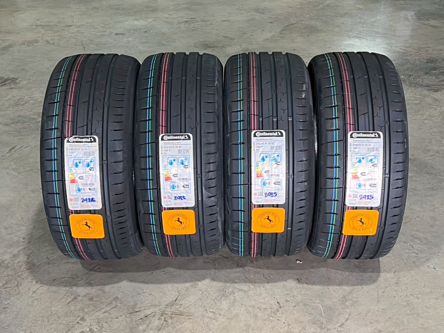 CONTINENTAL CONTACT MC7 ขนาด 245/45R18 ปี25 ของเข้าแล้วนะครับ