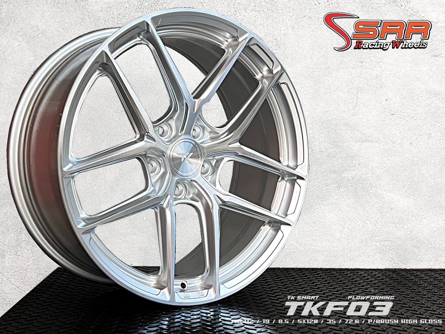 FLOWFORMING FOR BYD SEAL : TMF112 19X8.5 5X120 35 P/BRUSH HIGH GLOSS (หน้าเงาร่องซิลเวอร์)