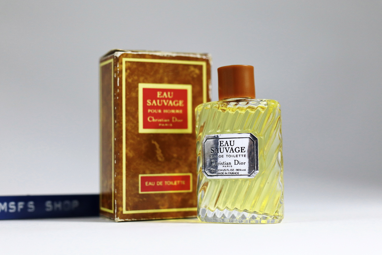 [Vintage] 🌟 Christian Dior Eau Sauvage Pour Homme EDT 10ml Splash Miniature ขวดจิ๋ว แบบแต้ม - น้ำหอม Vintage