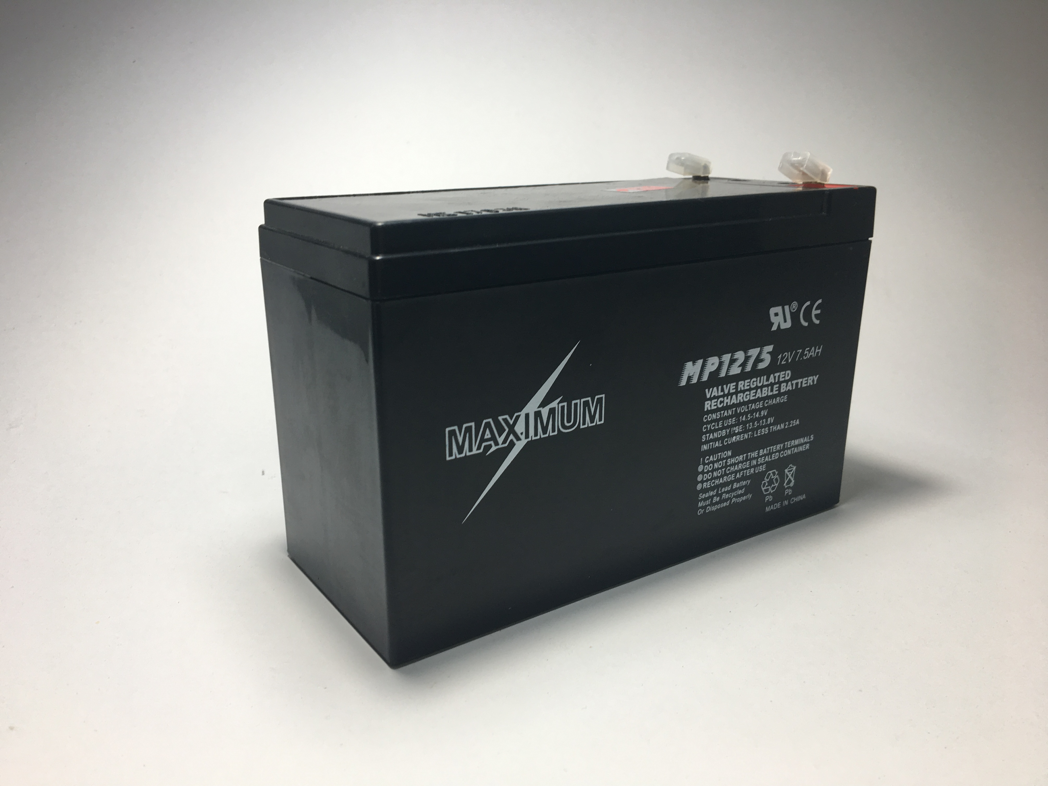 Battery Maximum 12V 7.5AH