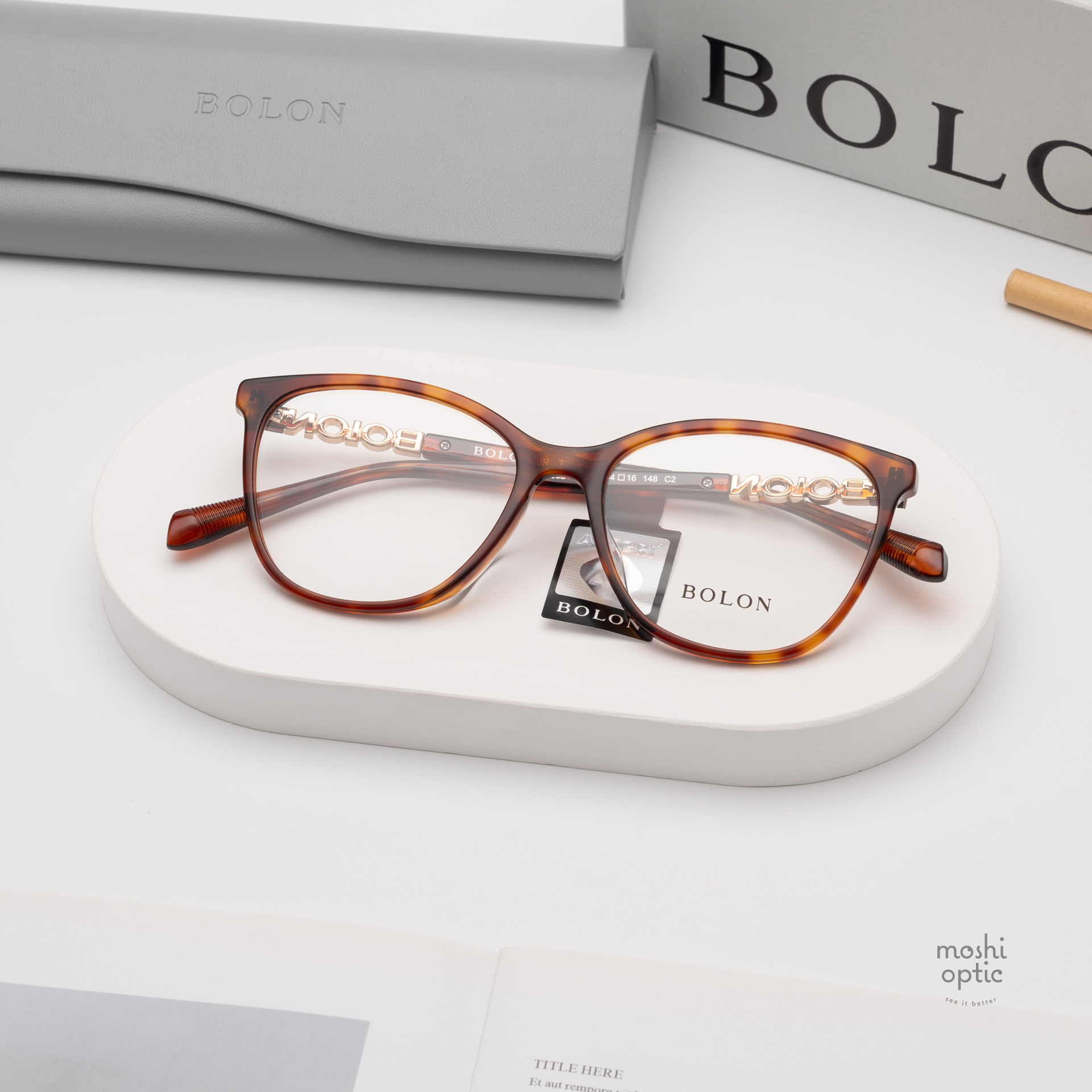 แว่นสายตา BOLON รุ่น BORDEAUX BJ3210 B20 Havana