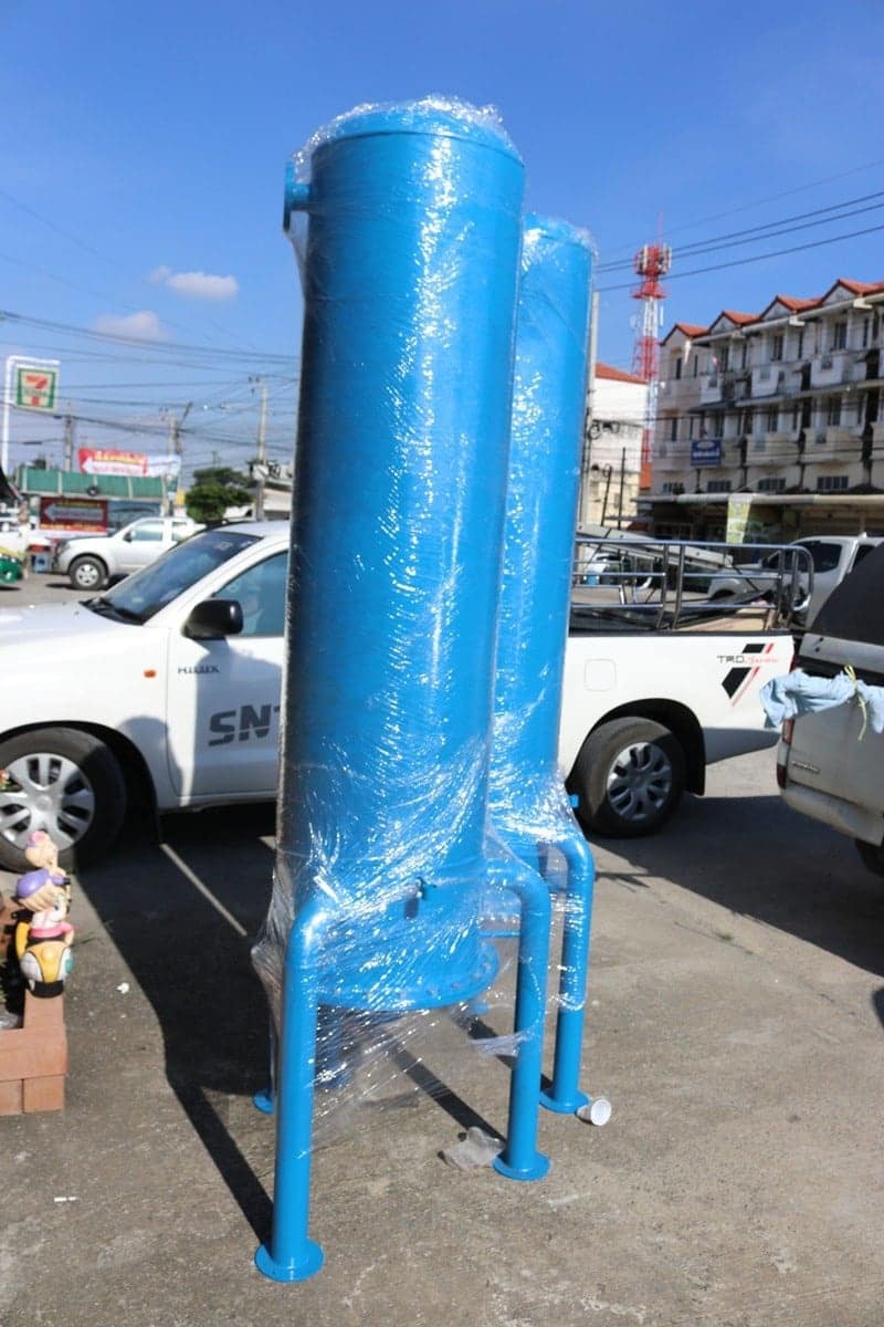 ถังกรองเหล็กขนาด24นิ้ว60cm. x 150cm. x 4.5 mm.