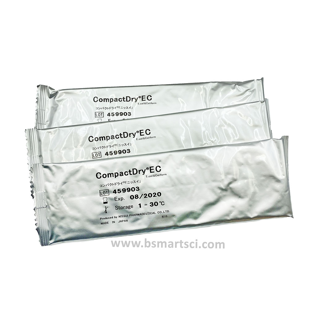 ชุดทดสอบอี.โคไลและโคลิฟอร์มในภาชนะสัมผัสอาหารและมือ/Swab E. coil and Coliform (Compact Dry EC)