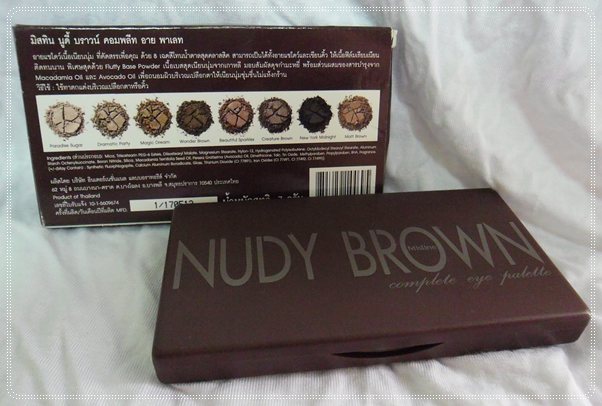 Mistine Nudy Brown Complete Eye Palette / อายแชโดว์ พาเลท มิสทีน นู้ดดี้ บราวน์ คอมพลีท