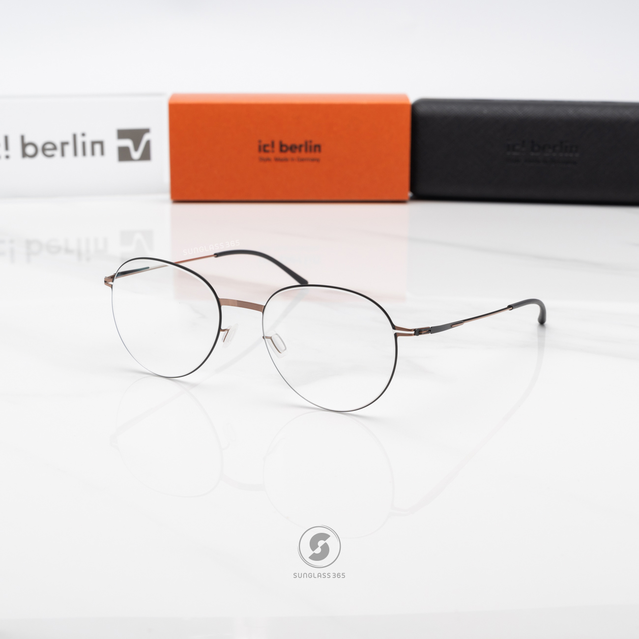 กรอบแว่น IC BERLIN OVE Black Shiny Copper