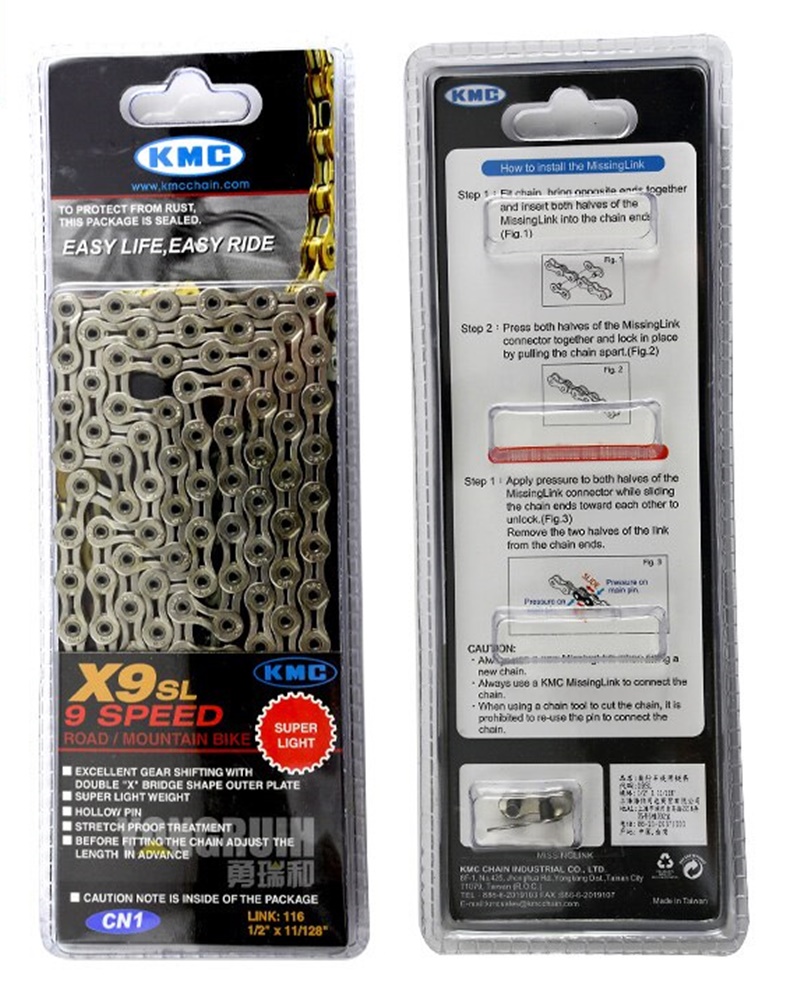 KMC X9SL โซ่ 9sp น้ำหนักเบา