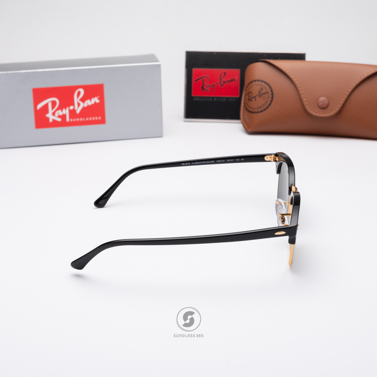 Ray Ban Clubmaster Square RB3916 1303/31 Black