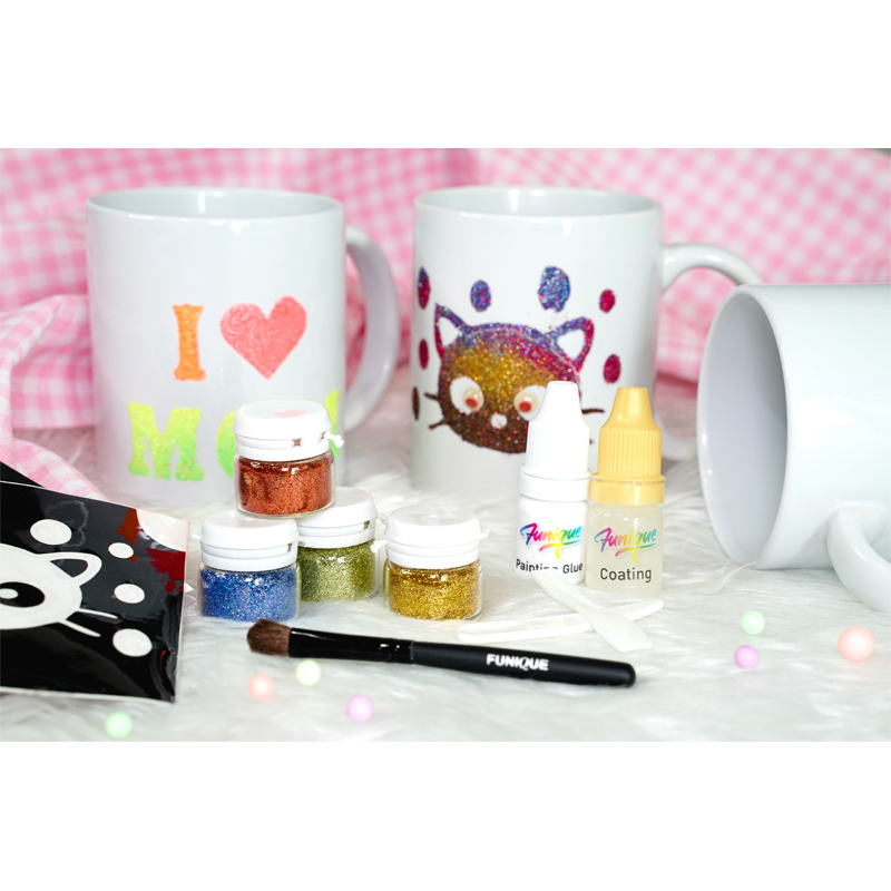 ชุดเพ้นท์แก้ว Glitter Mug Painting ทำง่าย สนุกสนาน ปลอดภัย