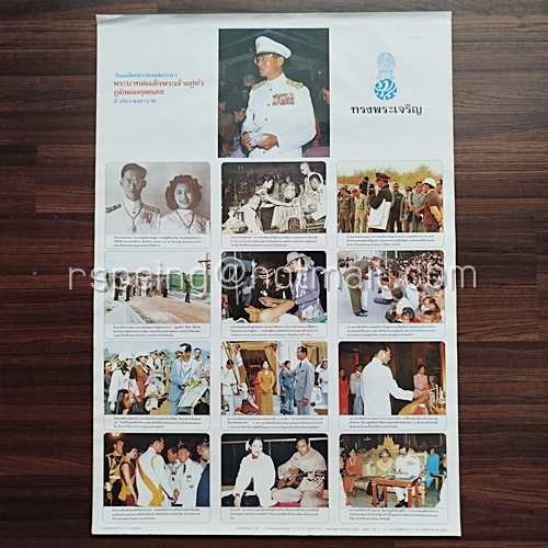โปสเตอร์เก่า วันเฉลิมพระชนมพรรษา พระบาทสมเด็จพระเจ้าอยู่หัวภูมิพลอดุลยเดช ๕ ธันวามหาราช