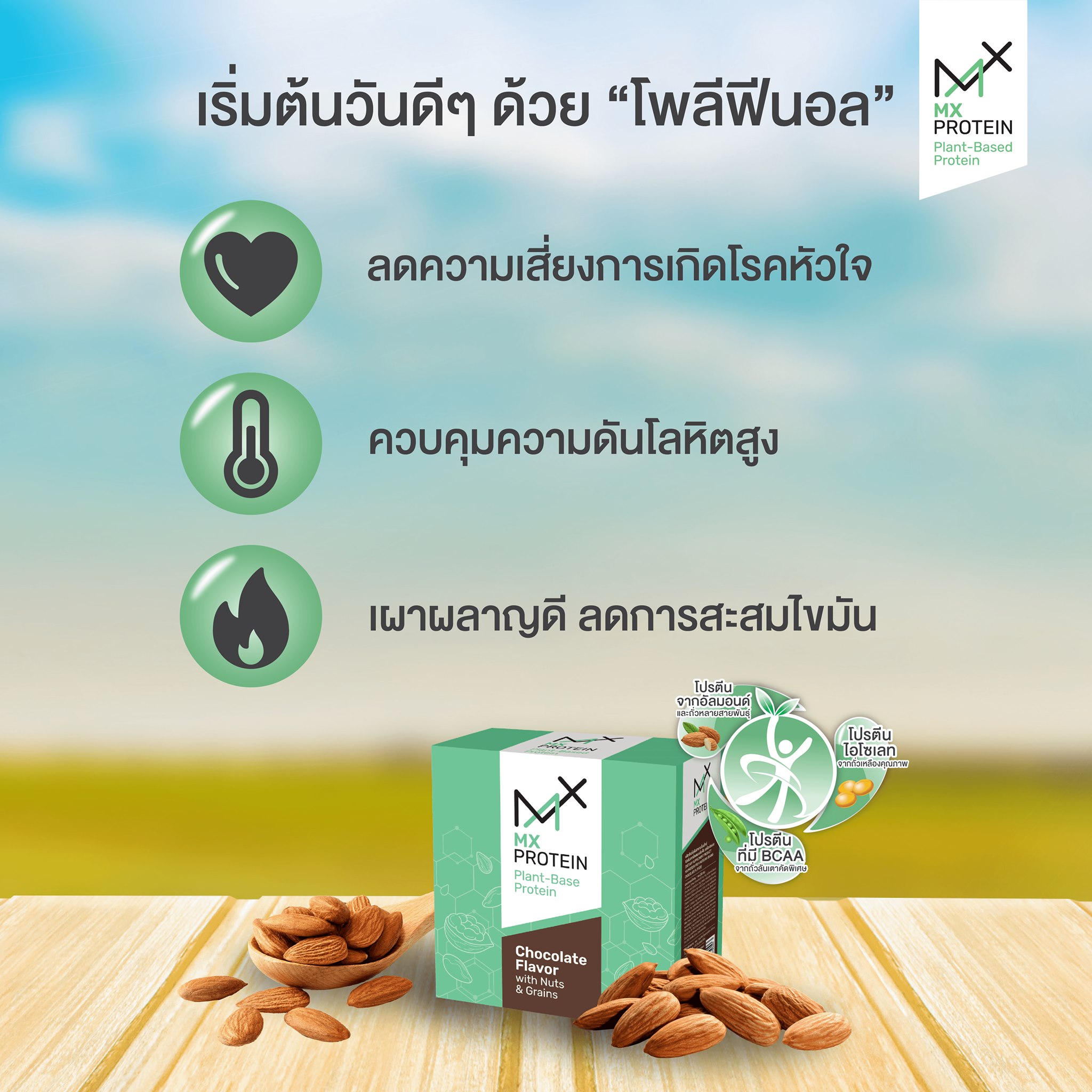 Mx Protein (เอ็มเอกซ์โปรตีน) โปรตีนพืชล้วน