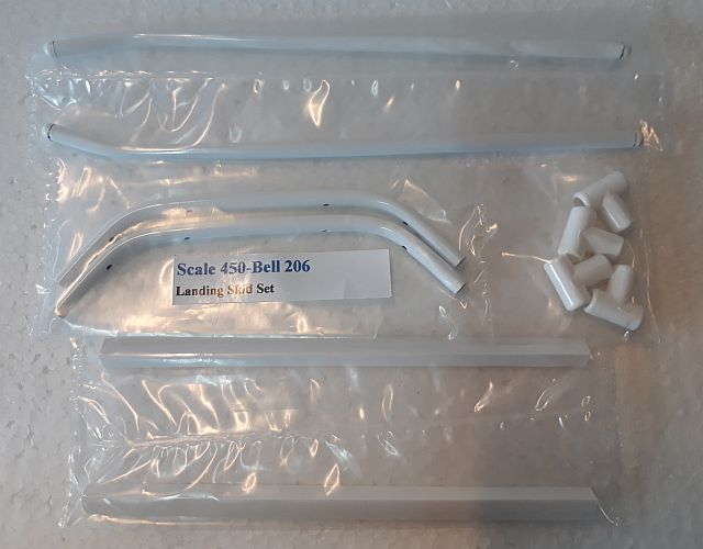450-Bell206 Metal Landing Skid Set