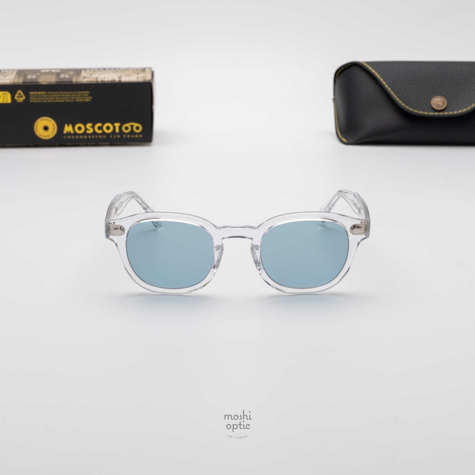 แว่นกันแดด Moscot Sun Lemtosh Crystal Blue