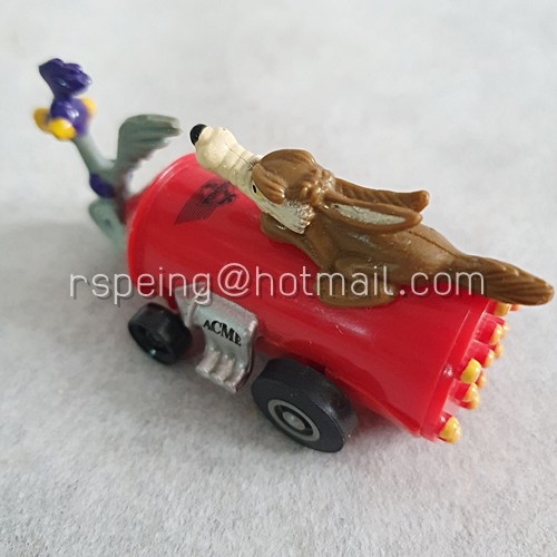 รถเข็นถอยหลังวิ่ง (Pullback car) จรวด Road Runner กับ Wile E. Coyote