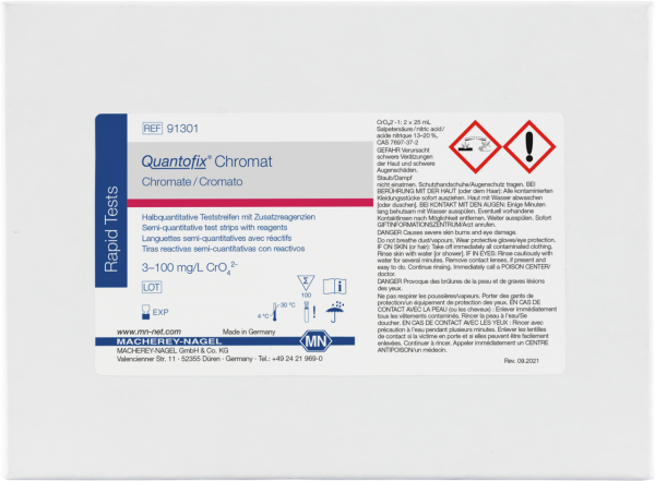 QUANTOFIX® Chromate 91301 กระดาษทดสอบโครเมต