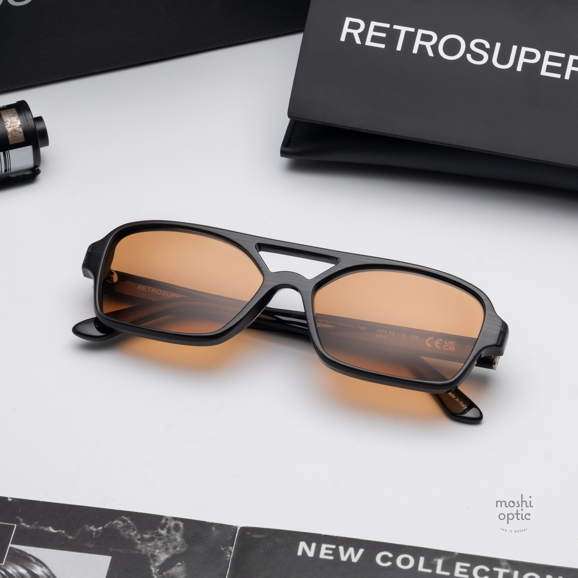 แว่นกันแดด SUPER SP 0N4 Vico Black Cat