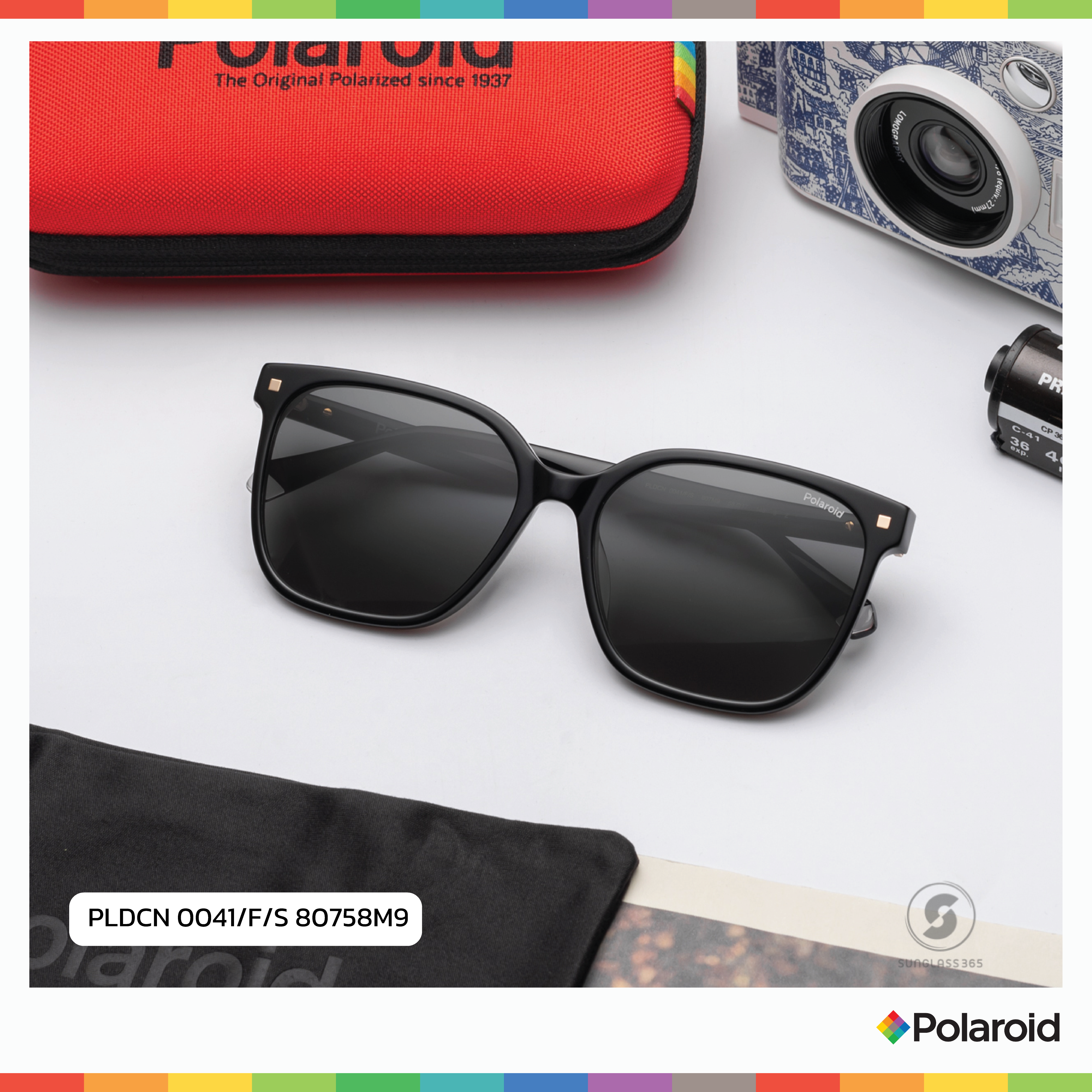 แว่นกันแดด Polaroid PLDCN 0041/F/S 80758M9 Black