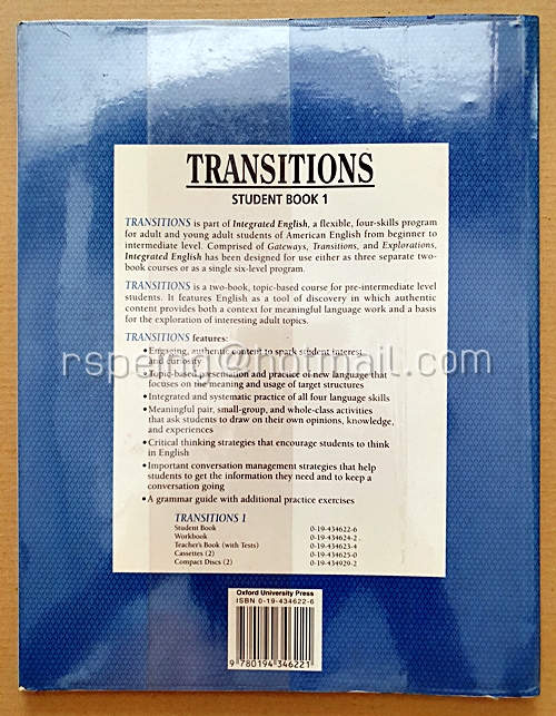 Integrated English : Transitions 1 Student Book