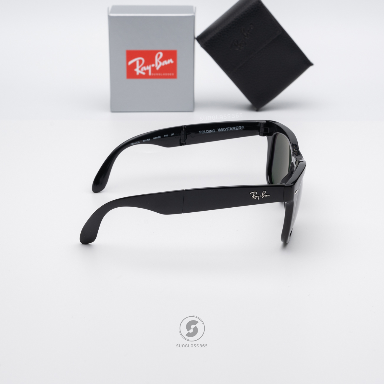 Ray Ban Folding Wayfarer RB4105 601/58 Black G-15 Polarized