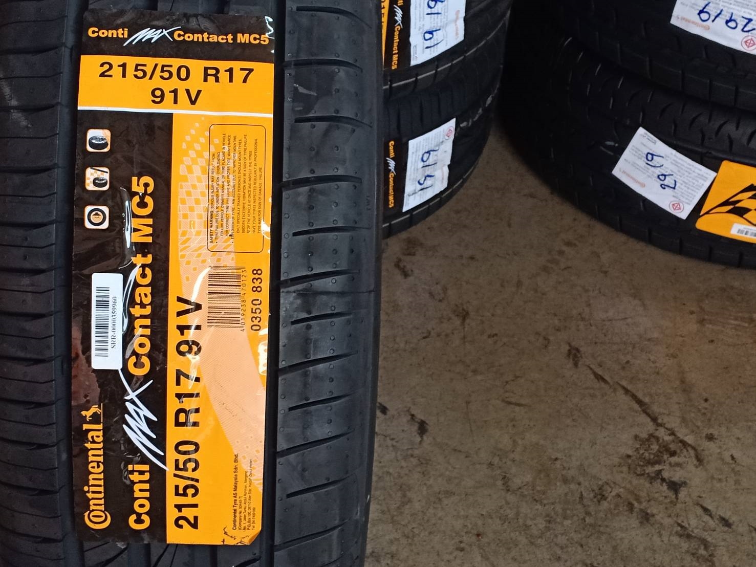CONTINENTAL MC5 215/50-17 ปี19 มาใหม่