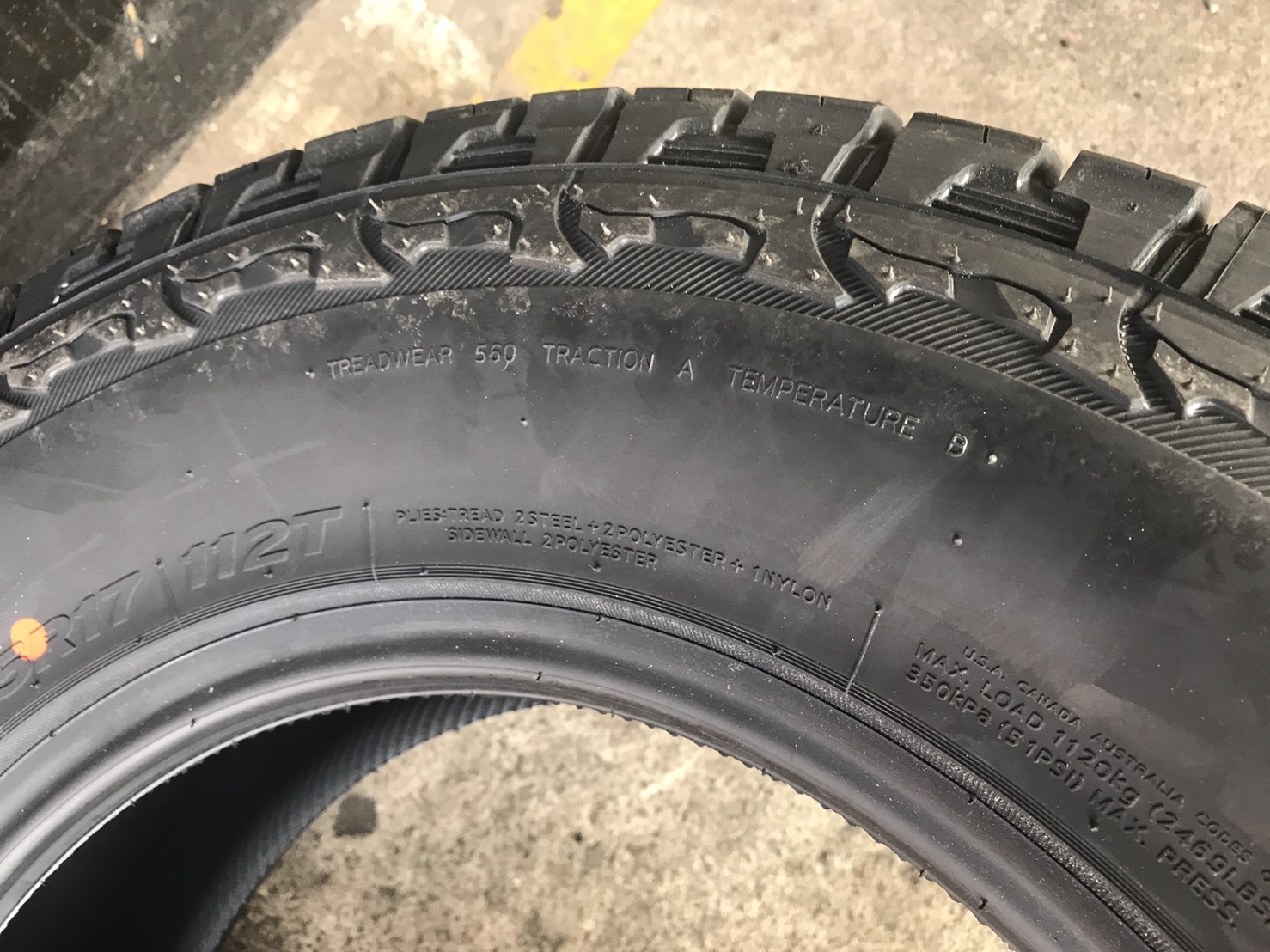 HANKOOK DYNAPRO AT-M 265-65-17 เส้น 4500 ปี18