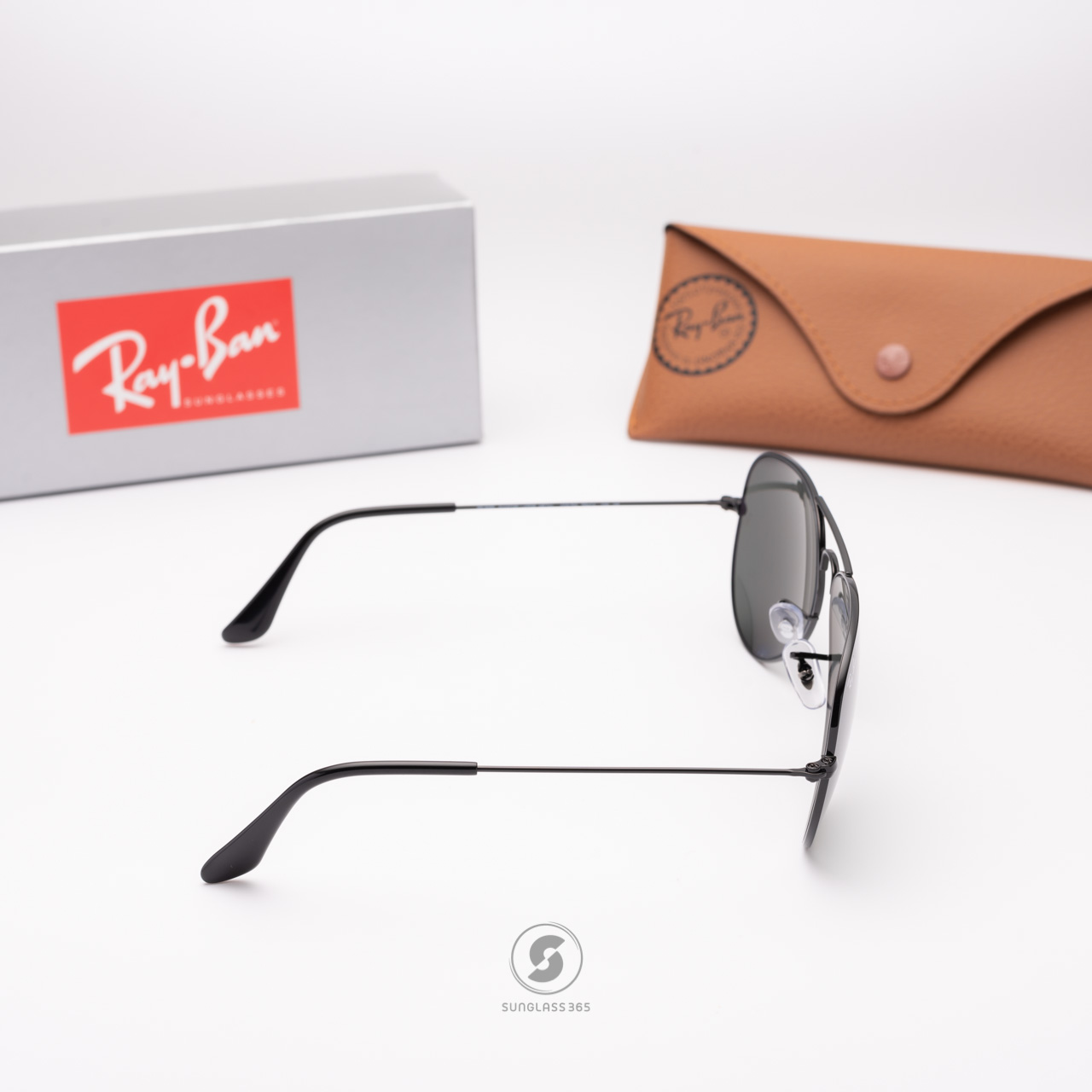 小物 RAY-BAN AVIATOR Lifestyle RB3025 002/58 Ray-Ban RB3025 Aviator Classic XL (58 - 14) with Green