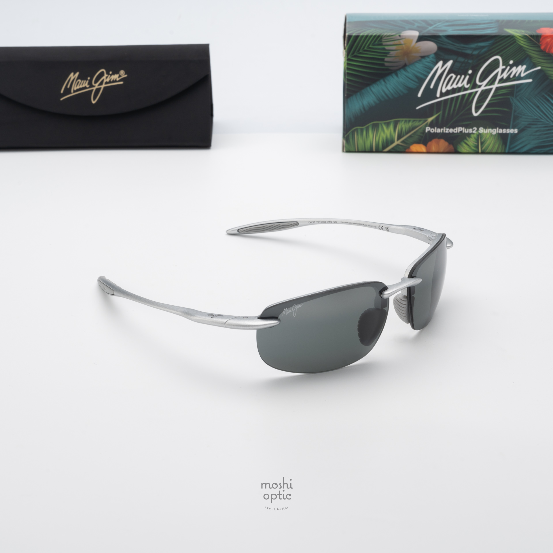 แว่นกันแดด Maui Jim HOOKIPA ULTRA MJ676 002 Neutral Grey