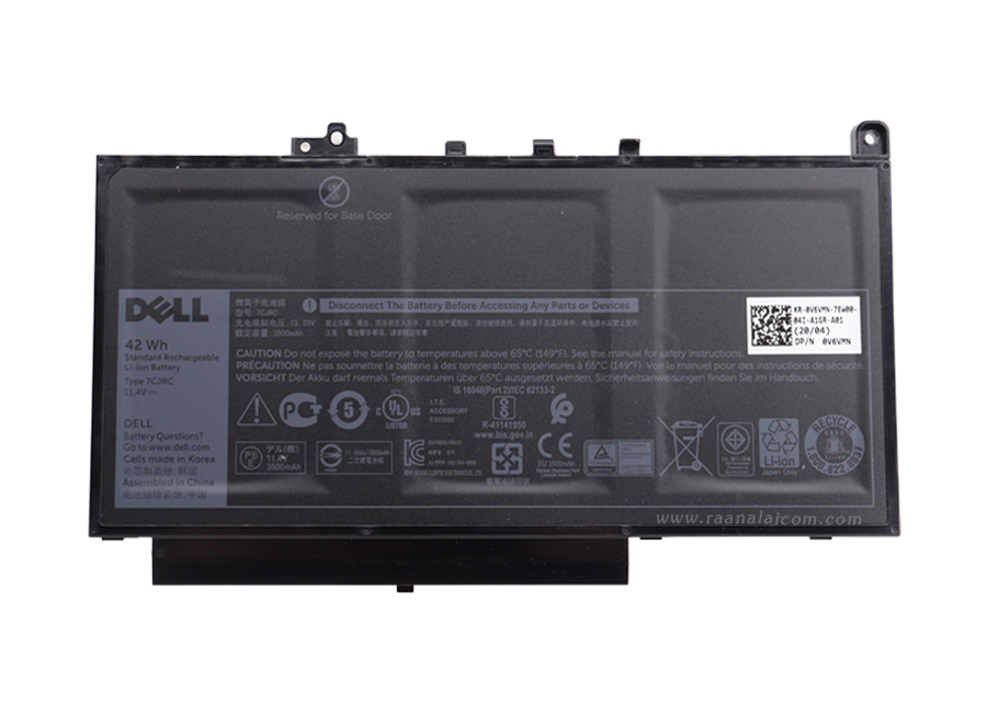 Battery Dell Latitude E7270 Original 7CJRC ลด ราคา พิเศษ แบตเตอรี่ โน๊ตบุ๊ค Dell Latitude E7270 42Whr ตรงรุ่น
