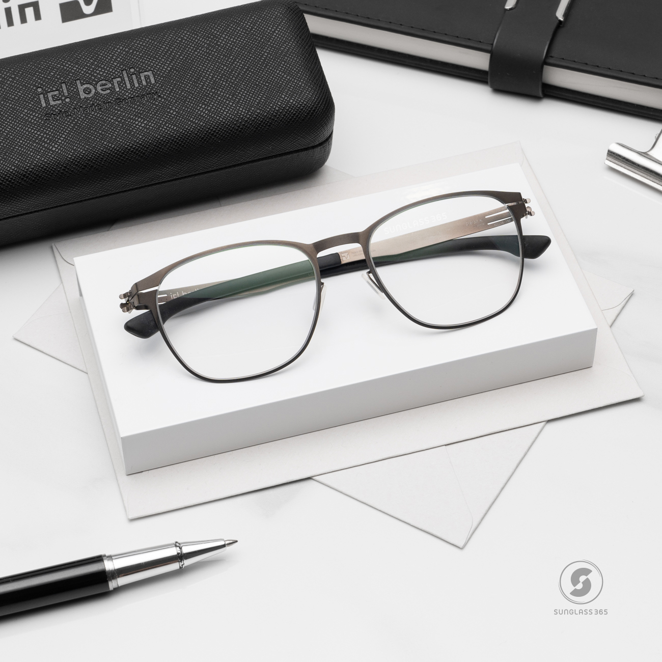 กรอบแว่น IC BERLIN Stefan K. Graphite