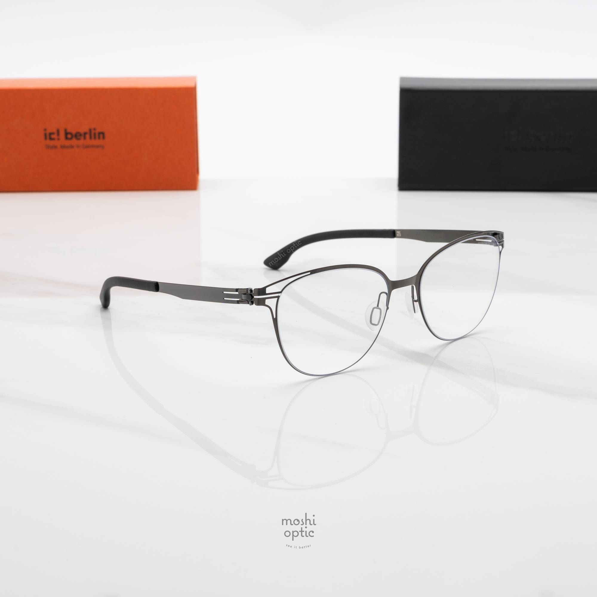 กรอบแว่น IC BERLIN Kiki Gunmetal