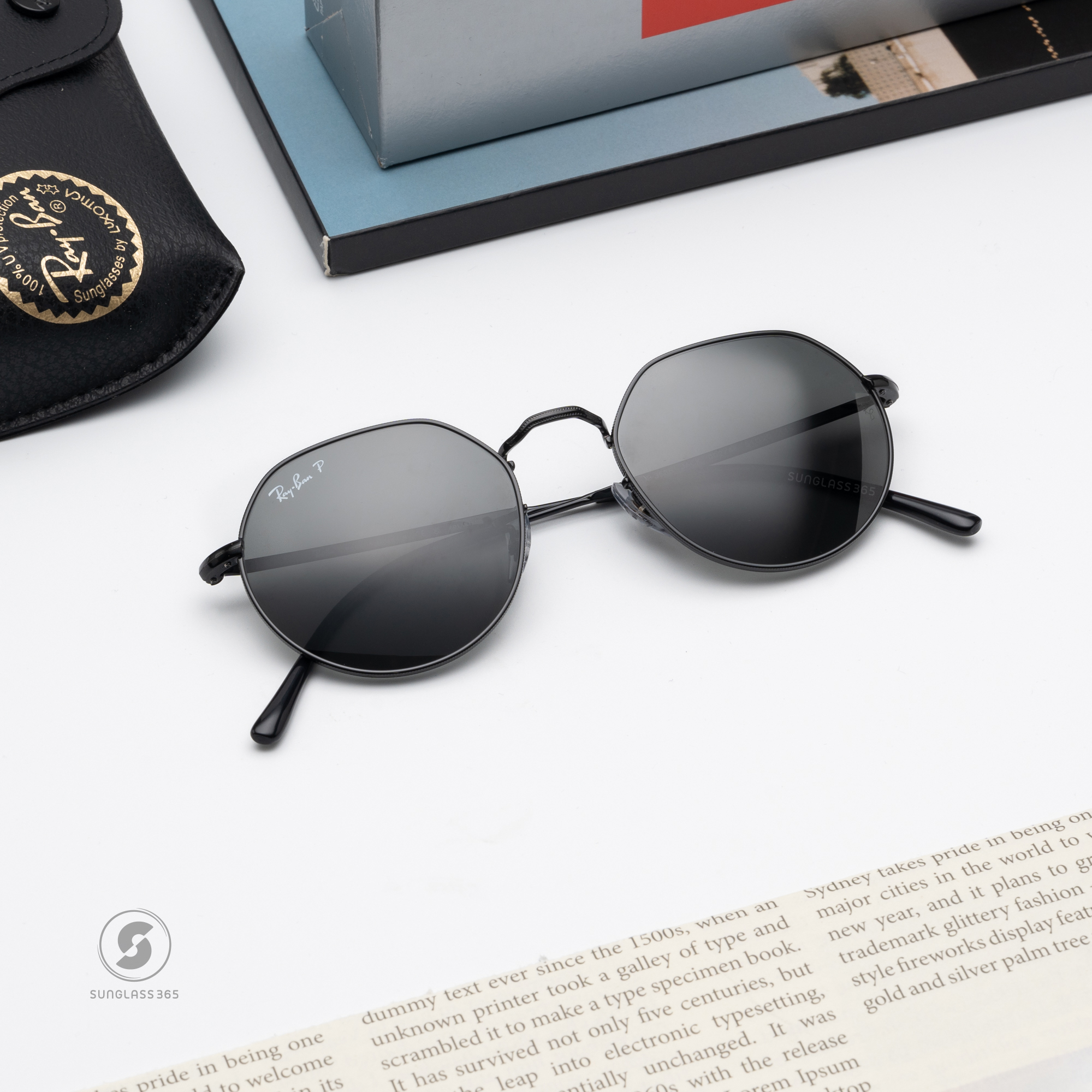 RayBan Jack RB3565 002/48 Black Classic Polarized