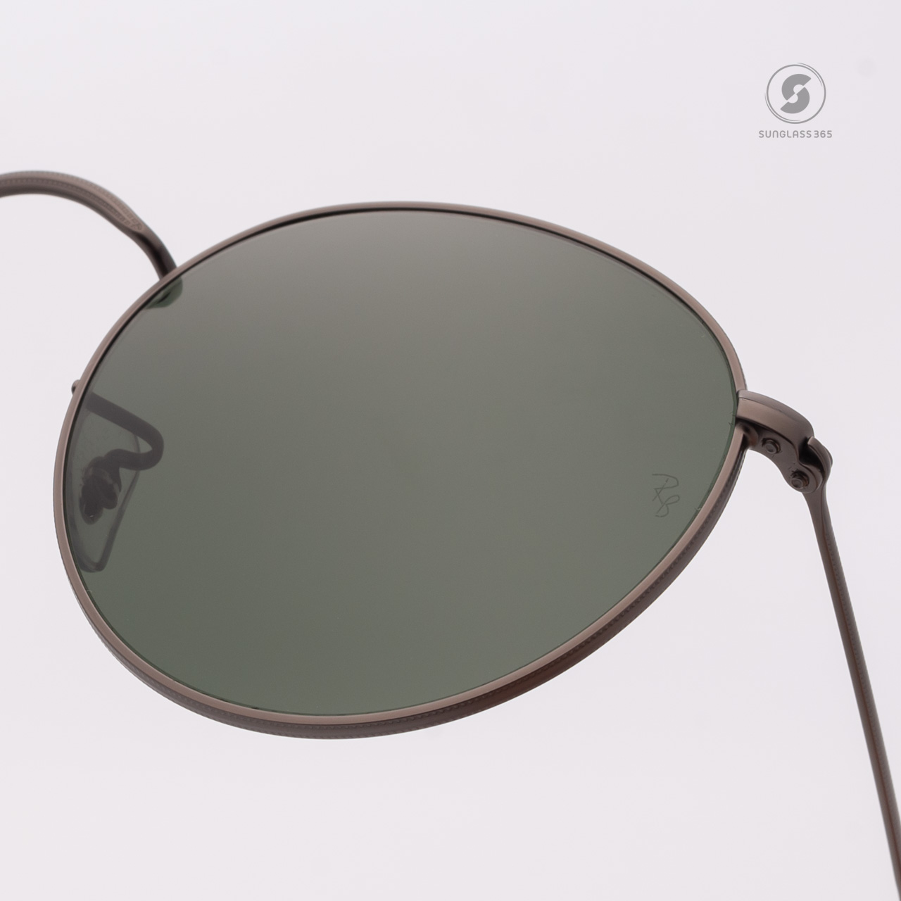Ray-Ban RB3447 029 Round metal Gunmetal frame G-15 lenses
