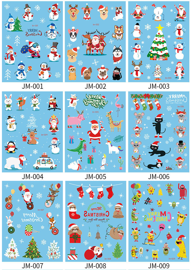 Tattoo Christmas สติ๊กทูคริสต์มาส แทททู #B