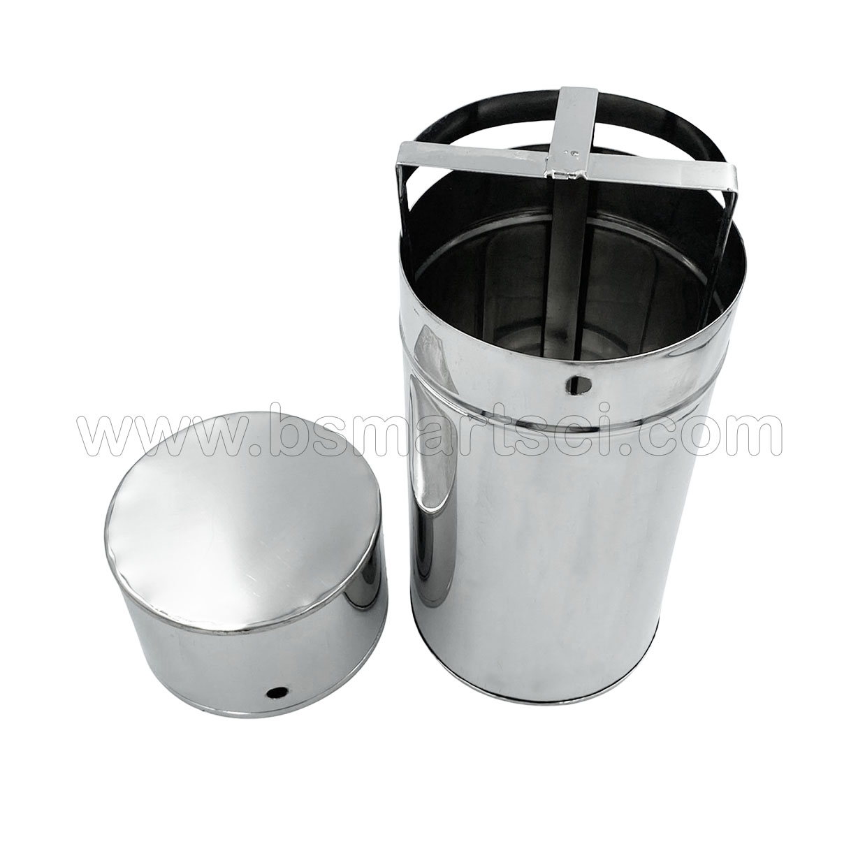 กระบอกสแตนเลสใส่จานเพาะเชื้อ (Petri Dish Box Stainless)