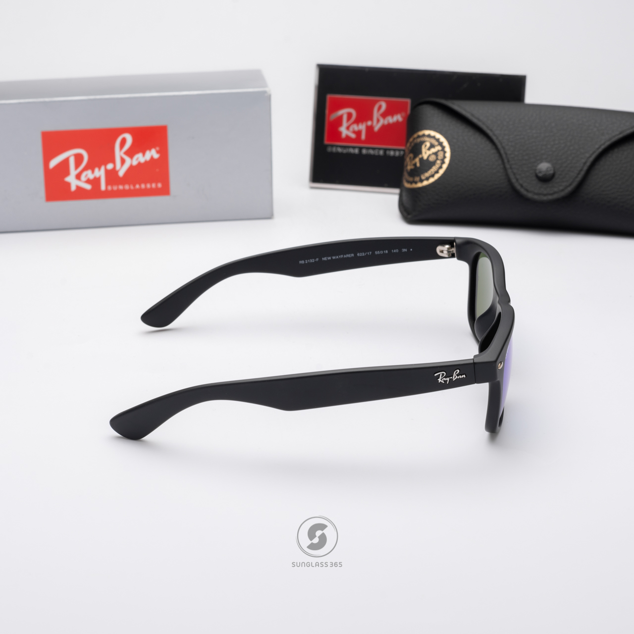 RayBan RB2132F 622/17 Nre Wayfarer Blue Mirror