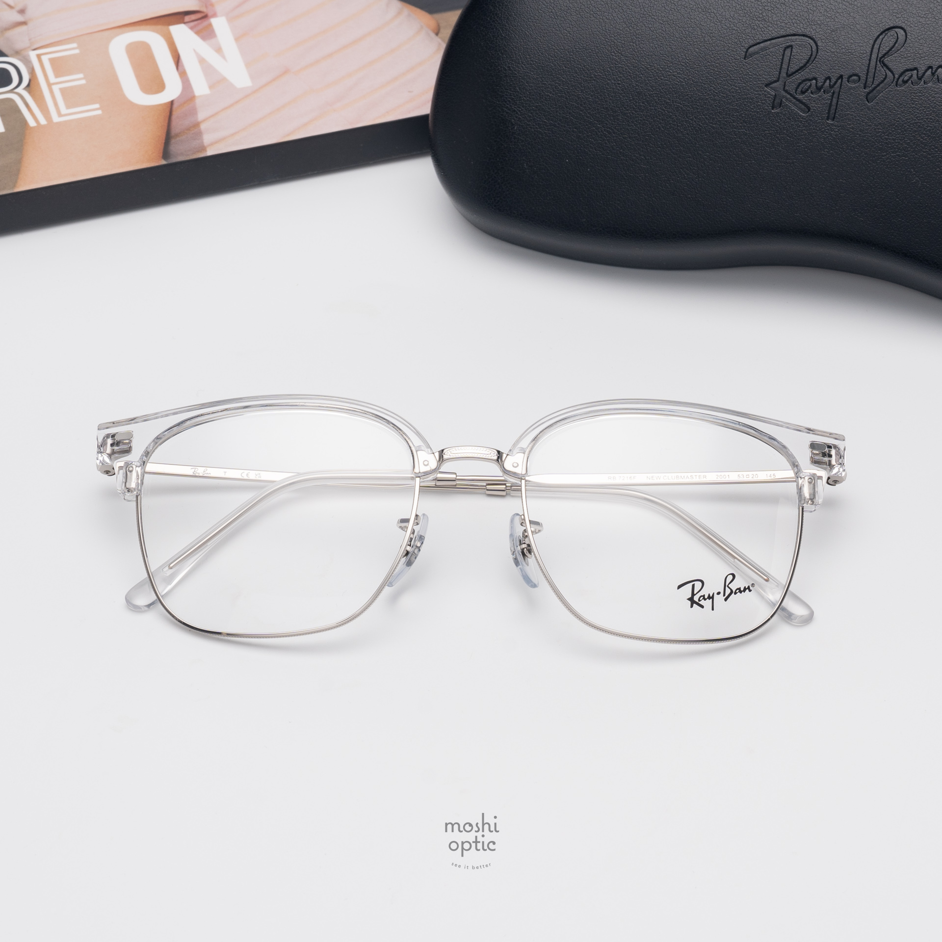 Ray-Ban RX7216F 2001 Transparent on Silver