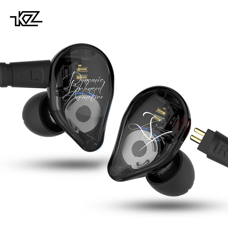 KZ ED16 มีไมค์สีดำ
