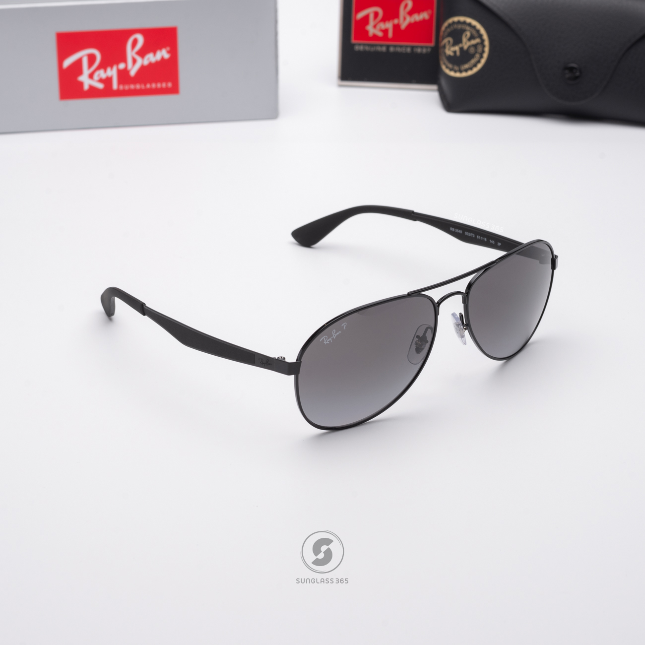 Ray Ban RB3549 002/T3 Black Polarized