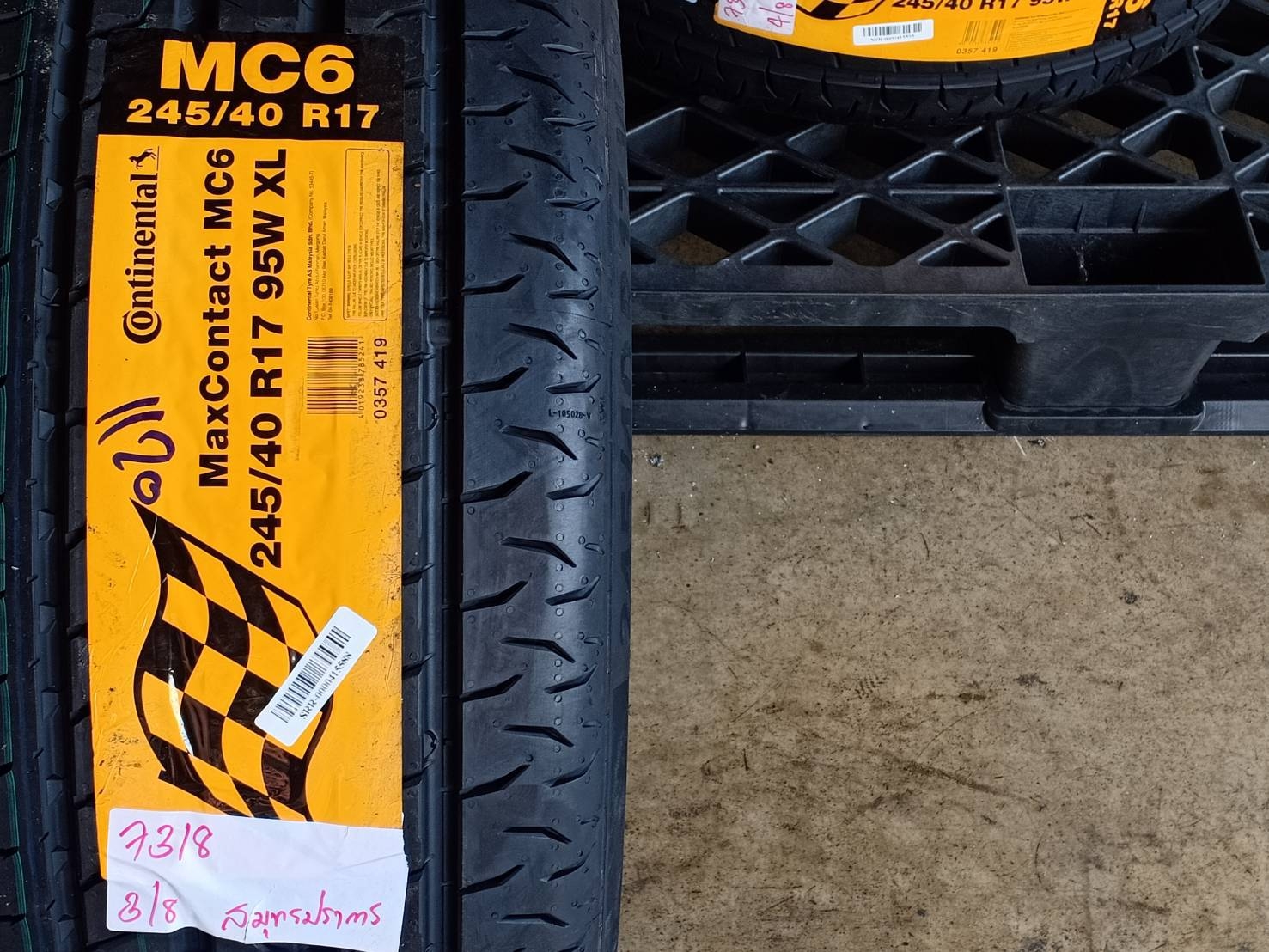 CONTINENTAL 245/40R17 CONTACT MC6 95W XL MADE IN MALAYSIA