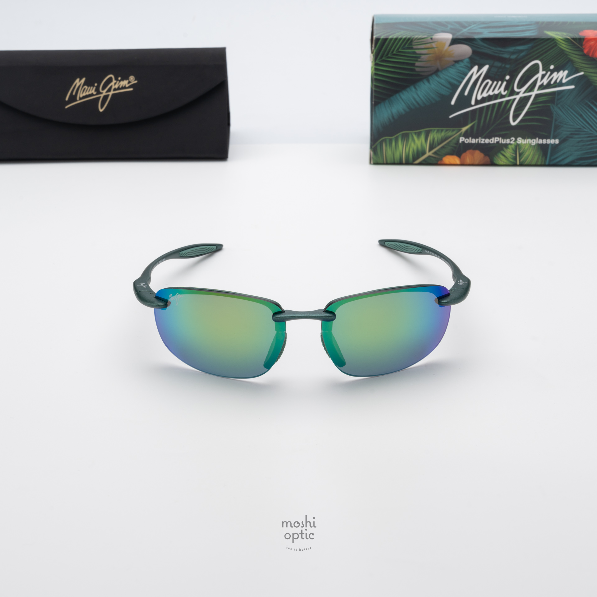 แว่นกันแดด Maui Jim HOOKIPA ULTRA MJ676 004 Maui Green