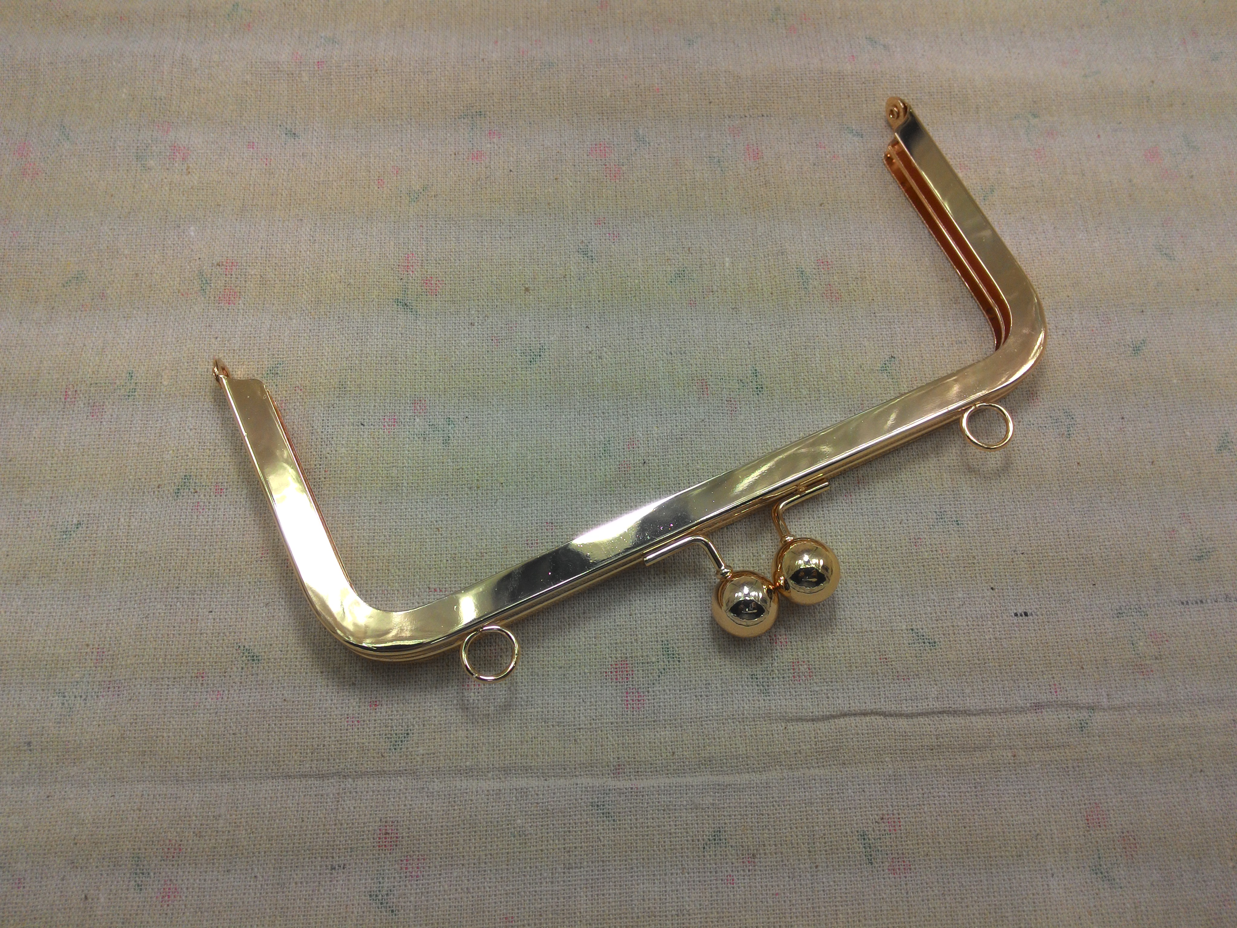 ปากกระเป๋าปิ๊กแป๊กเรียบ7นิ้ว ทอง