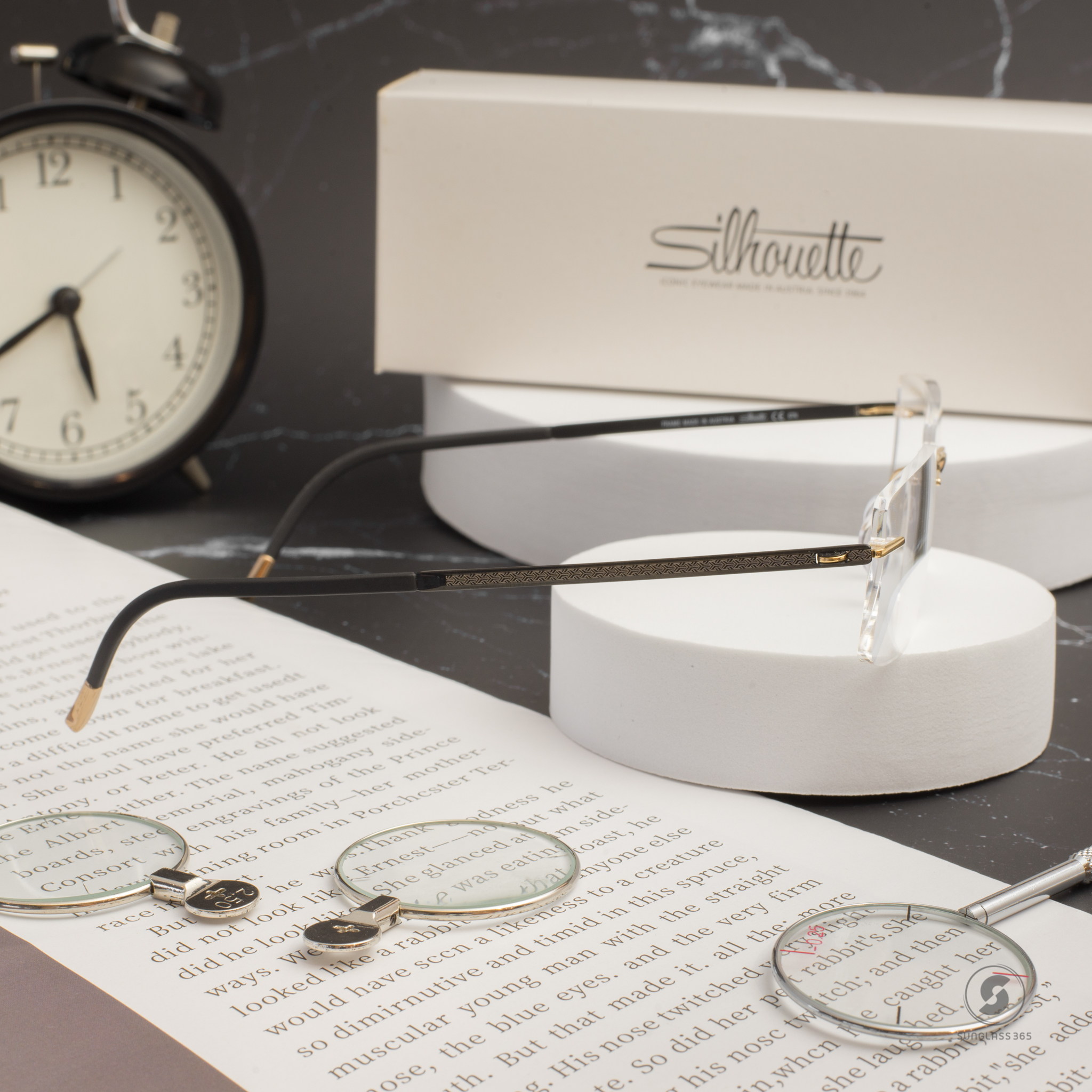 กรอบแว่น Silhouette Crystal Diva 5468 23kt Gold Plated