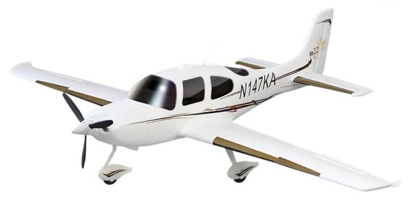 Dynam SR22 White 1400mm.PNP Combo Set