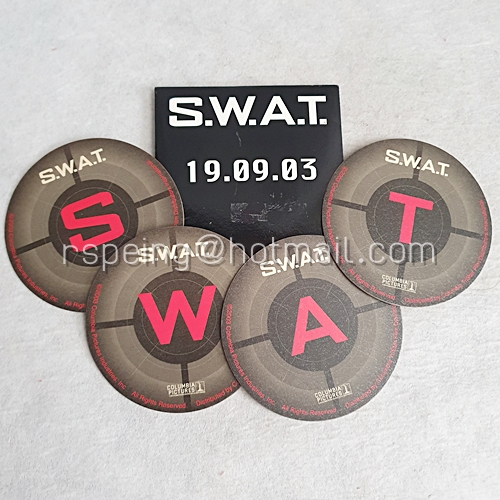 แผ่นรองแก้วจากภาพยนตร์เรื่อง S.W.A.T