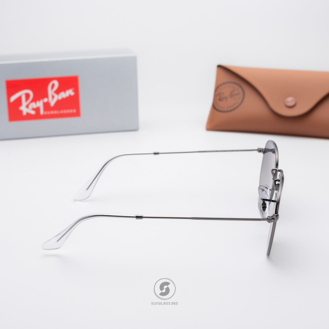 RayBan RB3548N 004/71 hexagonal Grey Gradient Dark Grey