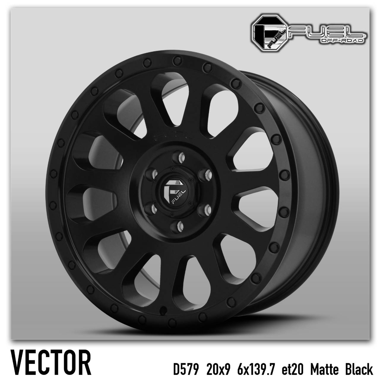 ล้อแท้ FUEL VECTOR ขอบ20 ราคาพิเศษ