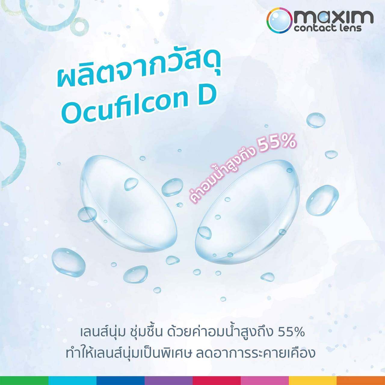 คอนแทคเลนส์รายวัน Cooper Vision Biomedics 1 Day Plus คอนแทคเลนส์ใส (Made in USA)