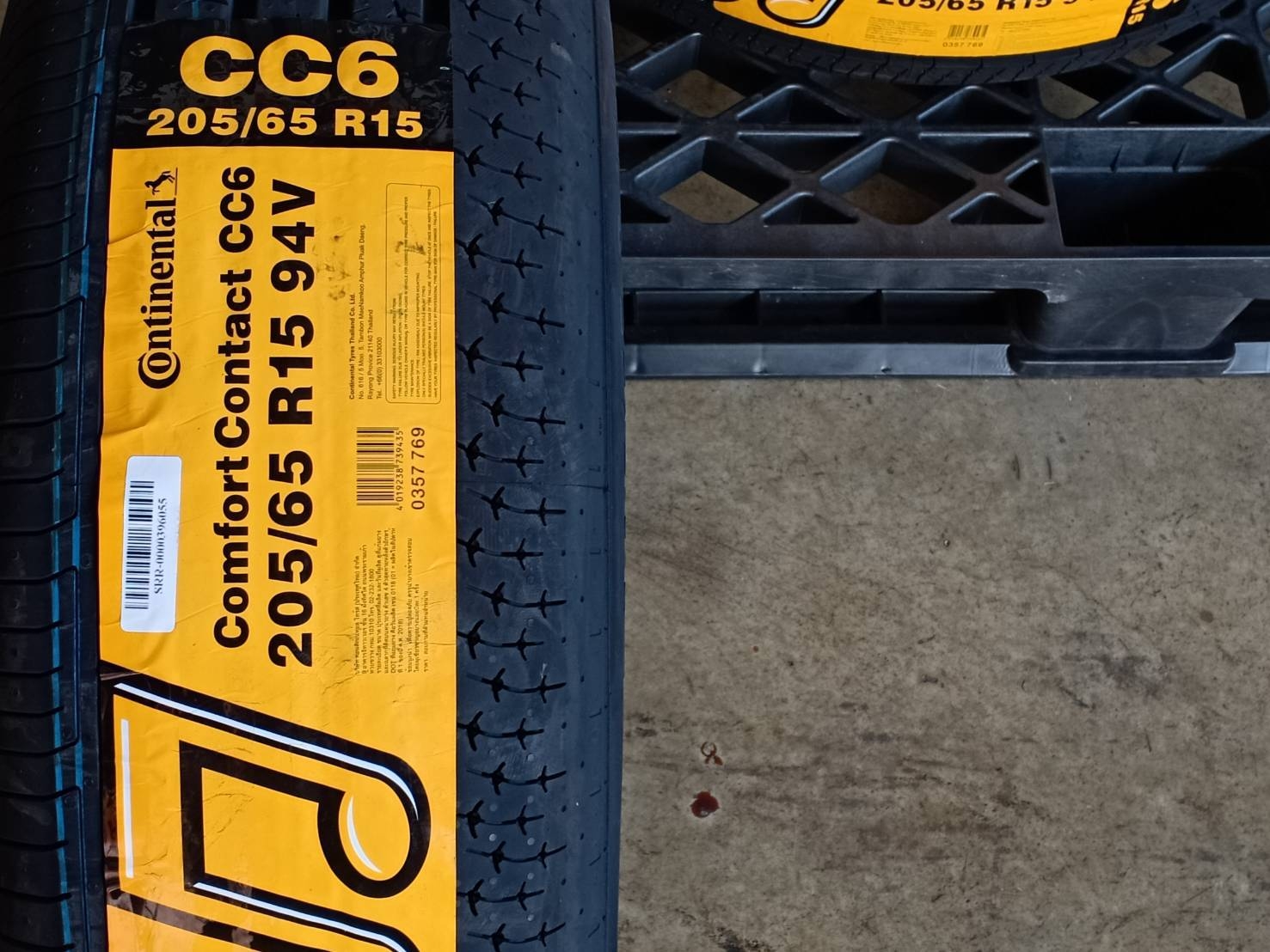 CONTINENTAL 205/65R15 CONTACT CC6 94V MADE IN THAILAND