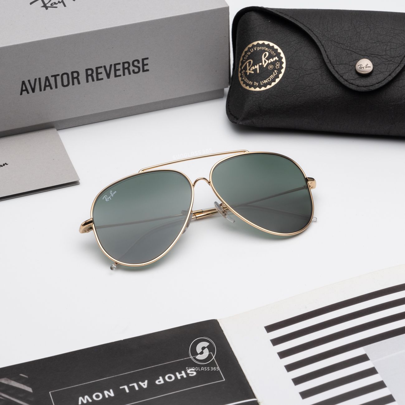 RayBan Aviator Reverse RBR0101S 001/VR Black