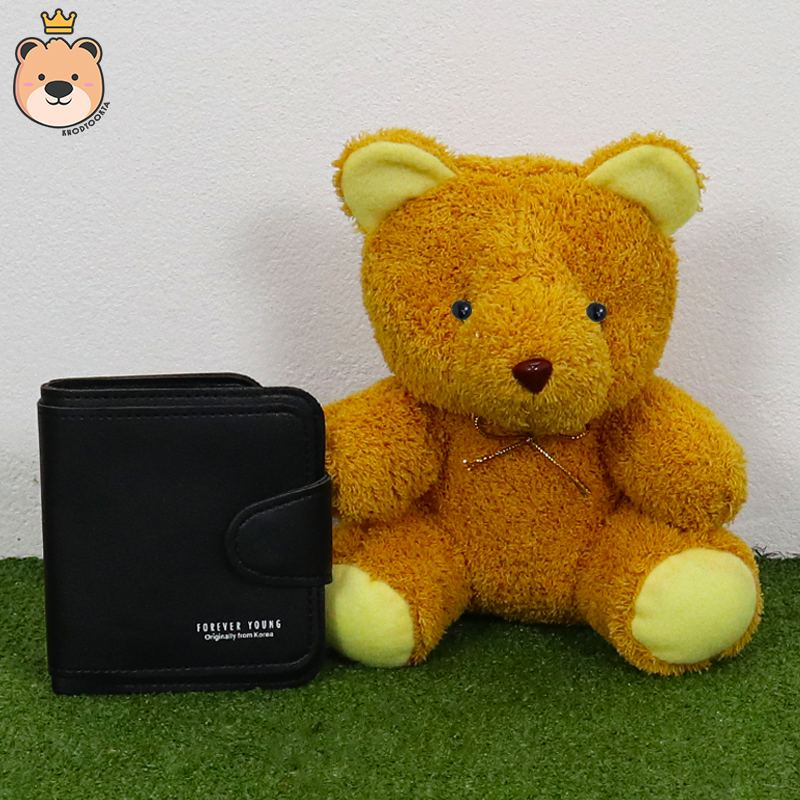 ของขวัญให้แฟนสาว ของขวัญผู้หญิง เม็ดโฟมเต็มกล่อง กระเป๋าดำสั้น+ตุ๊กตาหมีนั่งสีน้ำตาล ของขวัญเซอร์ไพรส์ เซ็ตเซอร์ไพรส์ กล่องของขวัญ